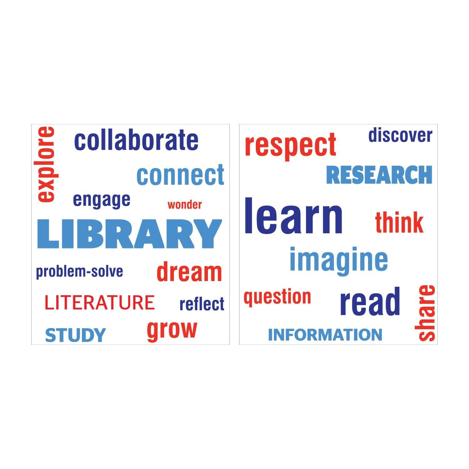 LIBRARY! Learn Word Wall Vinyl Lettering