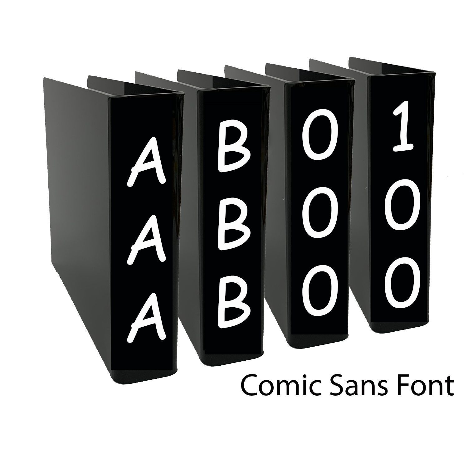 Fiction and Non Fiction Slimline Divider Starter Pack (Black)