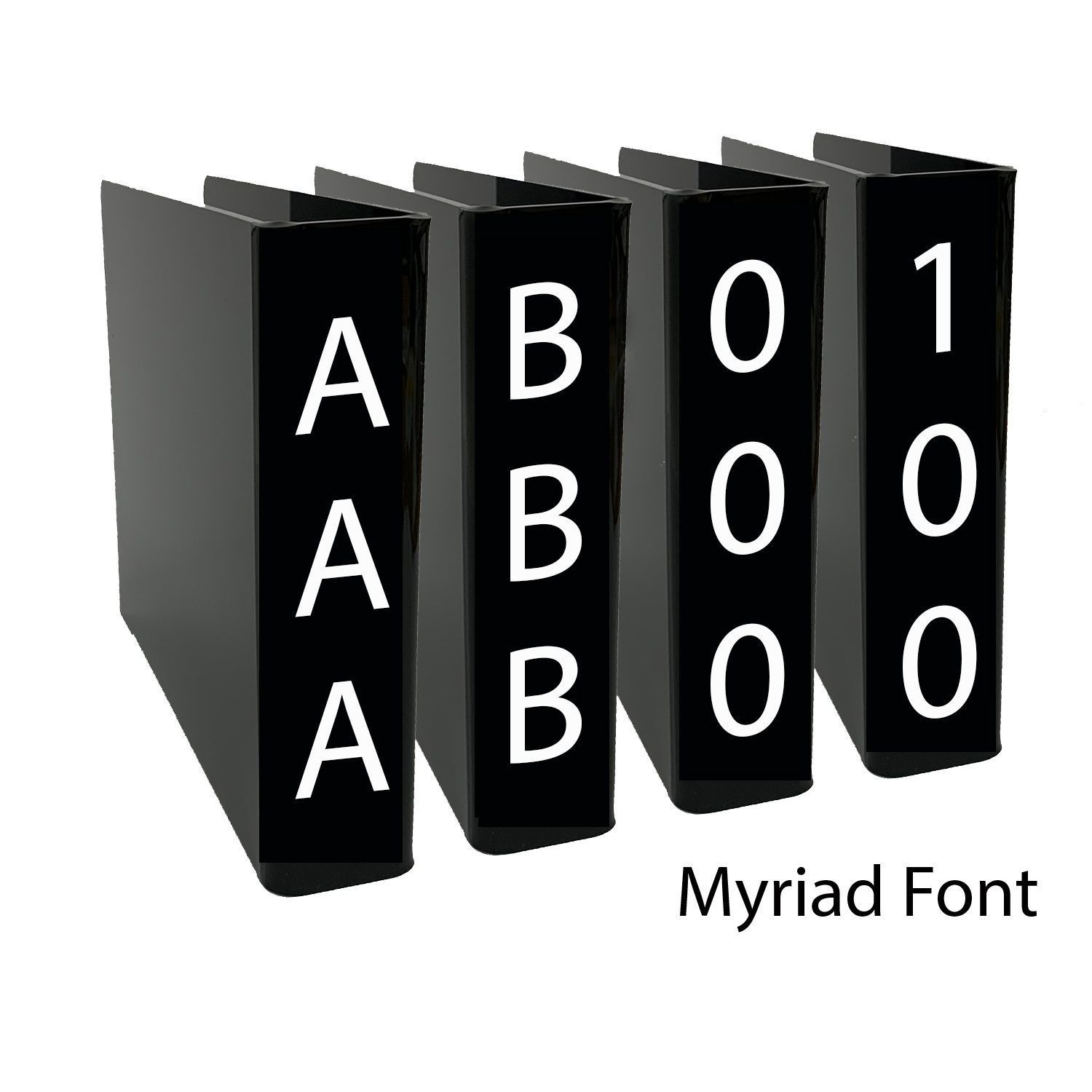 Fiction and Non Fiction Slimline Divider Starter Pack (Black)