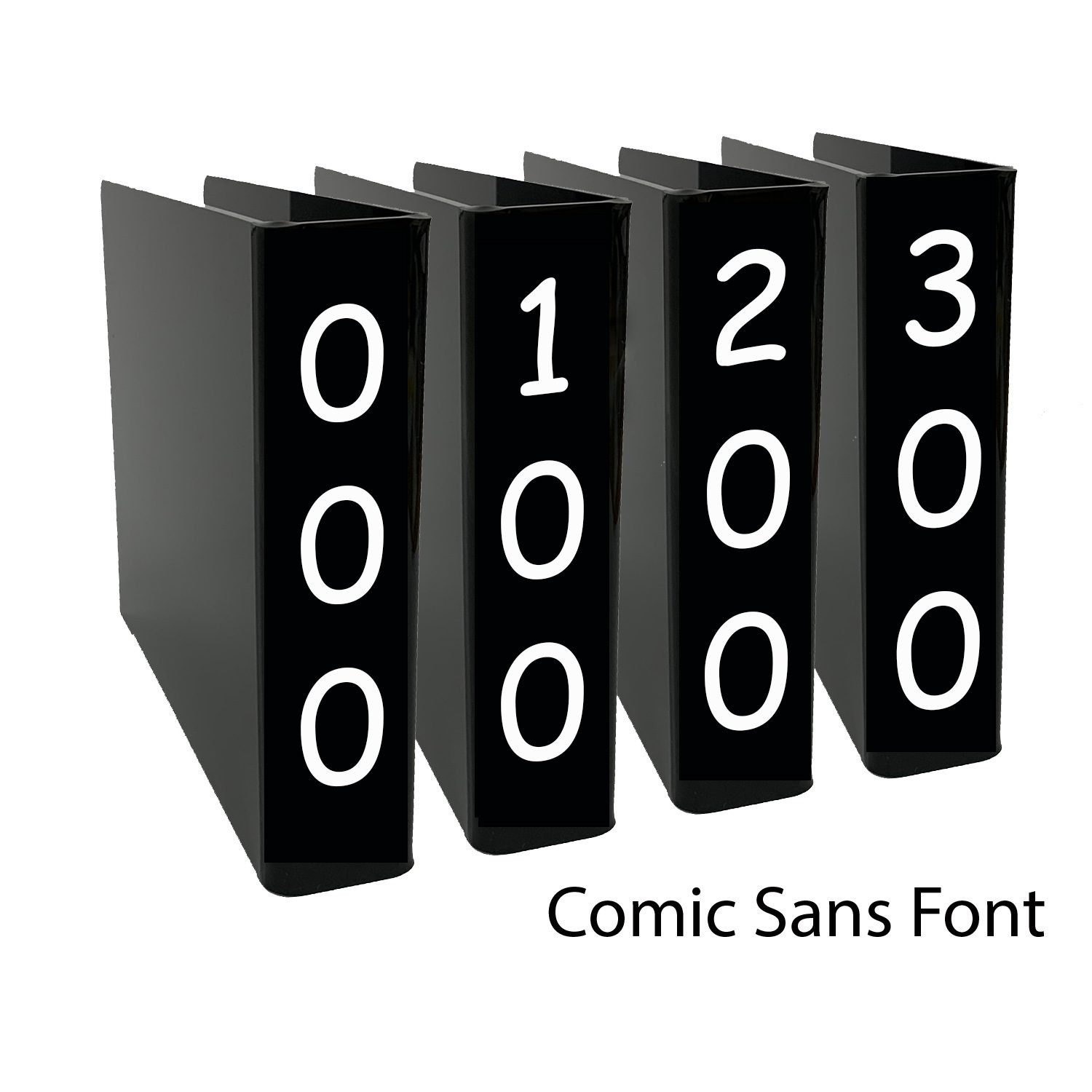 Non Fiction Slimline Divider Starter Pack 250mm (Black)