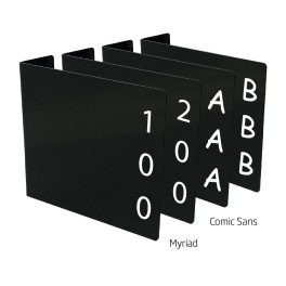 Acrylic Collection Divider Starter Pack (Black)