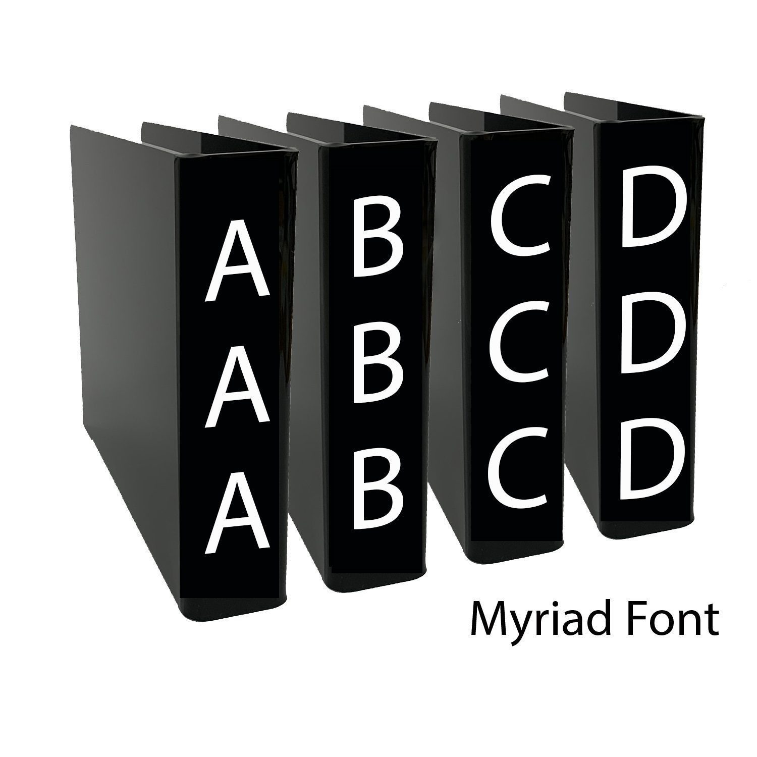 Fiction Slimline Divider Starter Pack 250mm (Black)