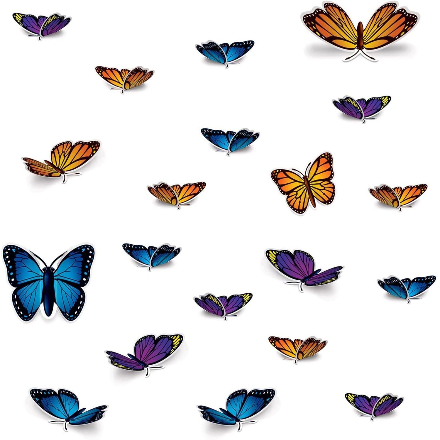 Contour Cut Butterflies (Pack of 20)