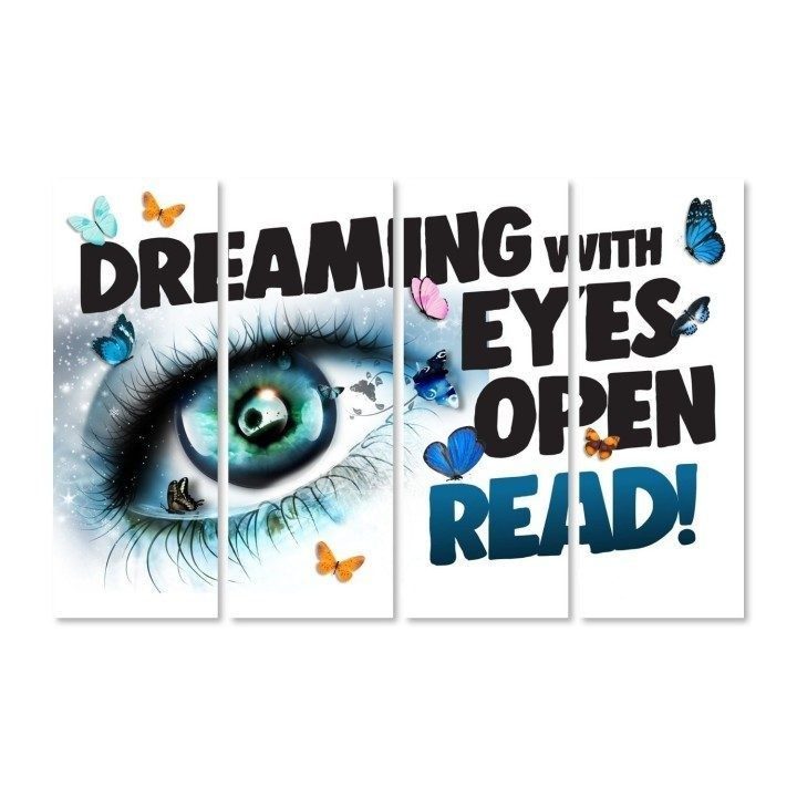 Dreaming with Eyes Wide Open (Butterflies) Wall Graphic Mural