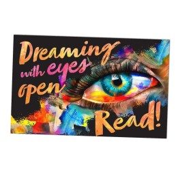 Dreaming with Eyes Wide Open (Abstract) Wall Graphic Mural (Removable)