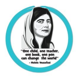 Malala Wall Graphic Circle