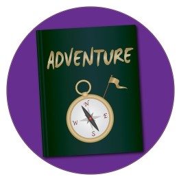 Adventure Genre Wall Graphic Circle