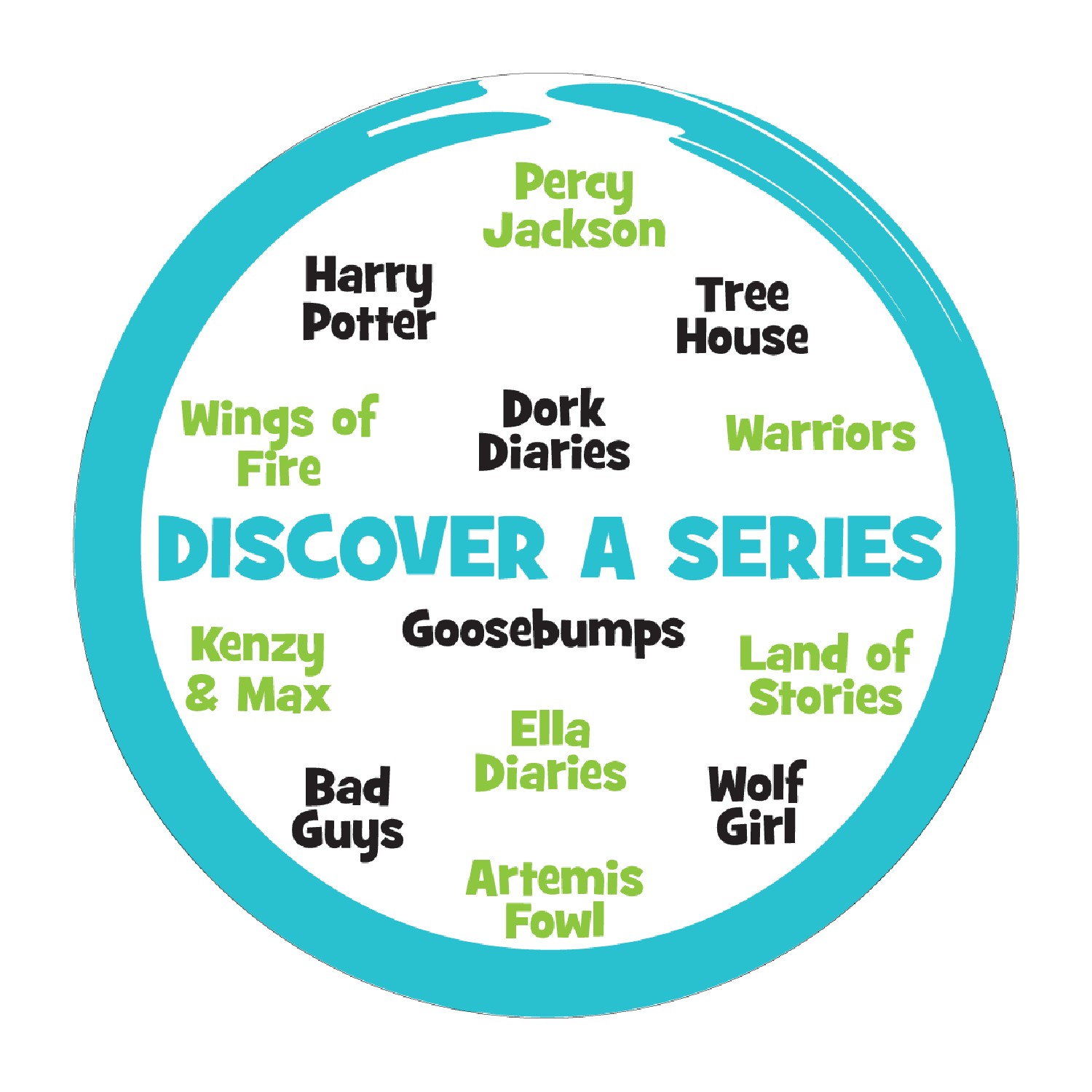 Discover A Series Wall Graphic Sticker (Circle)