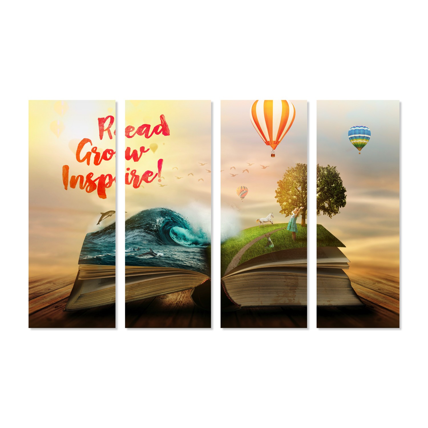 Read, Grow, Inspire Wall Graphic Mural