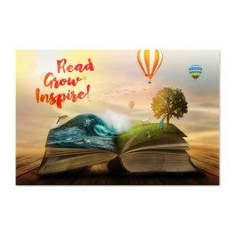 Read, Grow, Inspire Wall Graphic Mural
