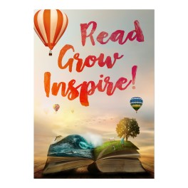 Read, Grow, Inspire Poster A2