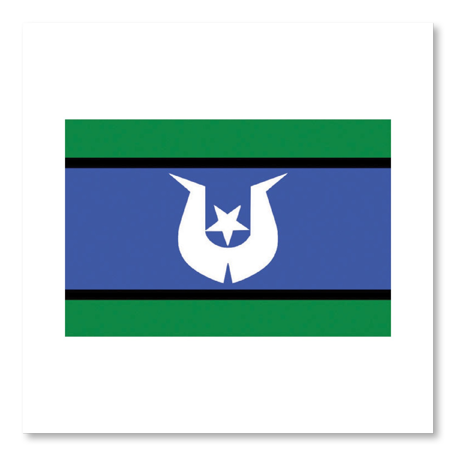 100 Torres Strait Islander Spine Labels (Flag)