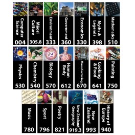 Senior Expanded Non Fiction Sticky Back Signs Set 1 Design 5