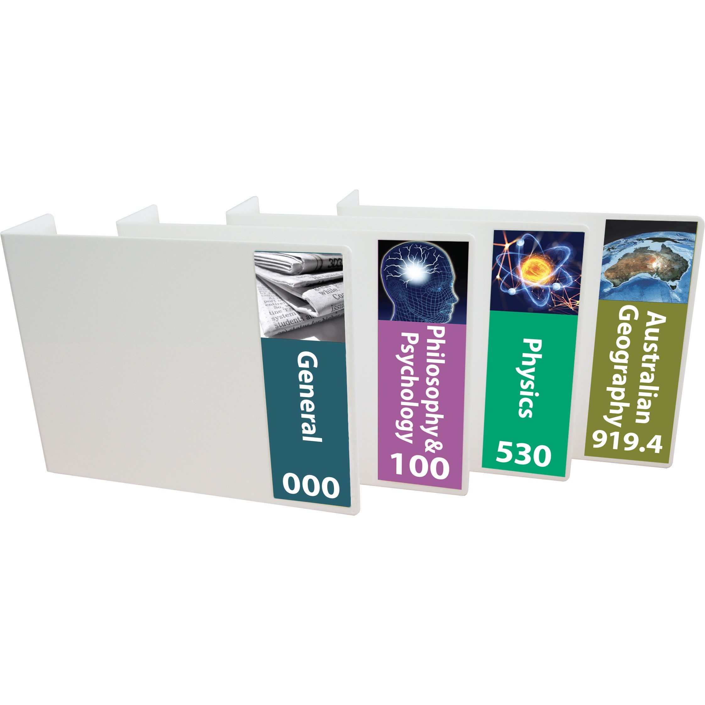 Senior Subjects Expanded Non Fiction Acrylic Collection Divider Starter Pack (single-sided)