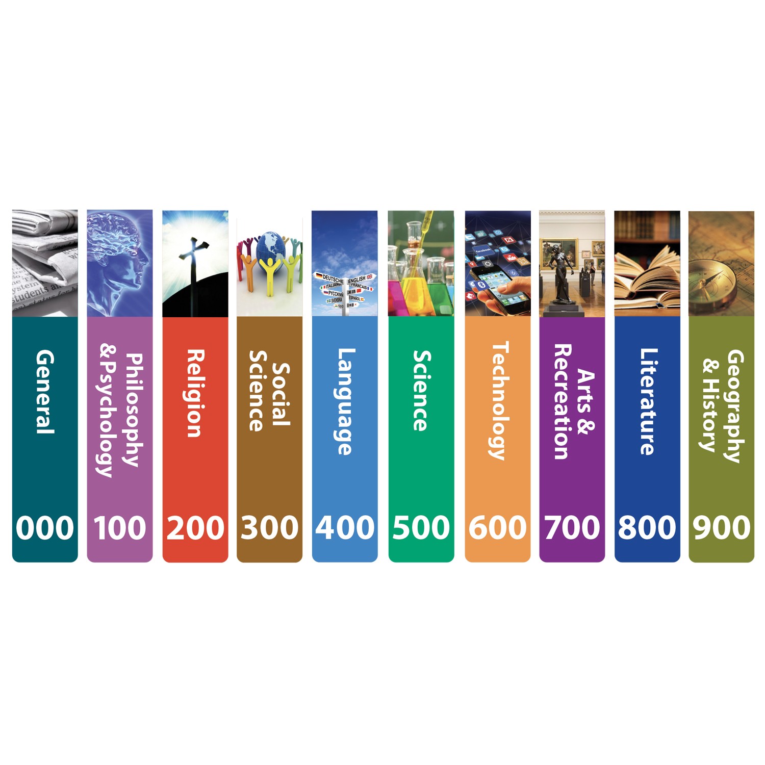 Senior Basic Non Fiction Slim Sticky Back Signs Design 6