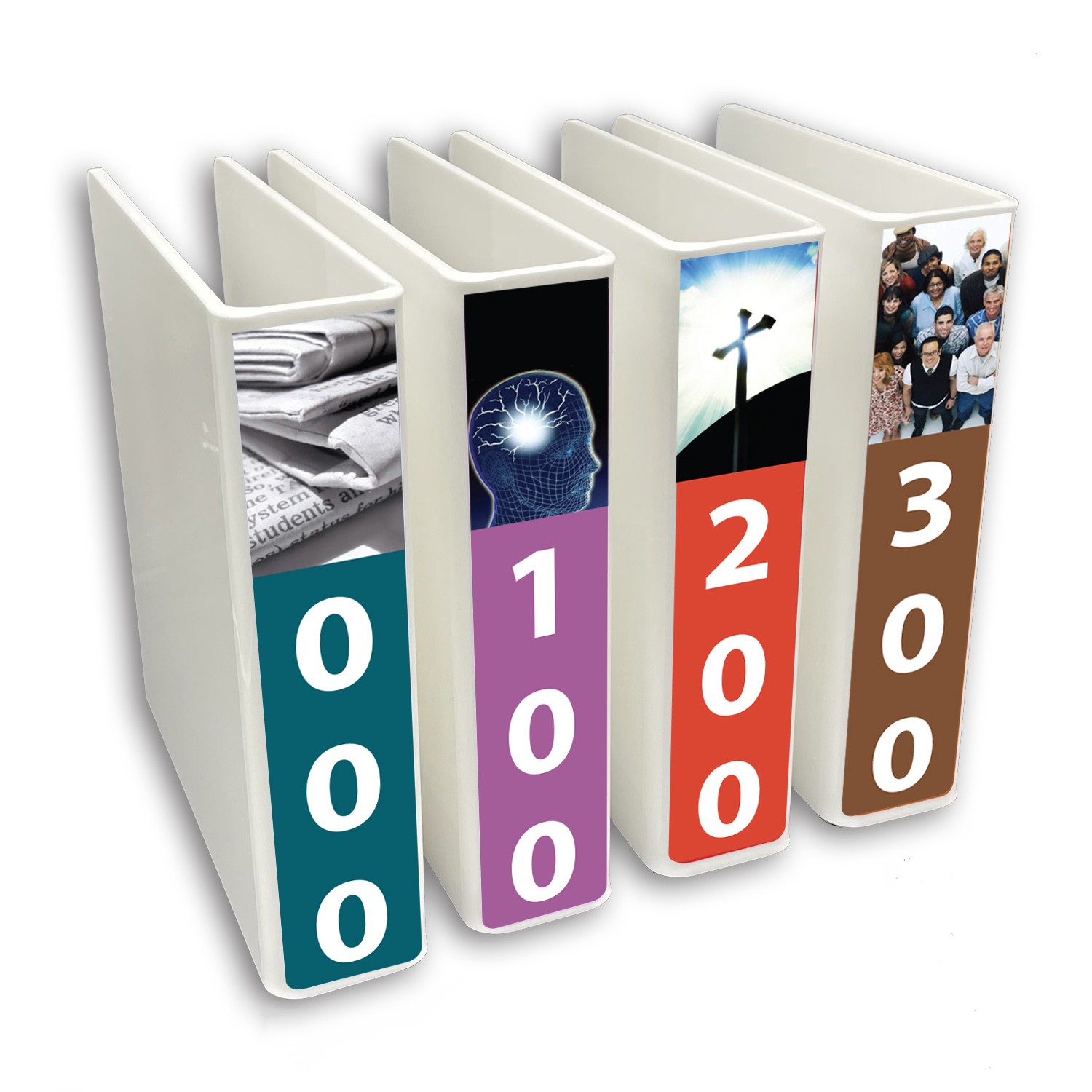 Basic Non Fiction (Design 4) Slimline Divider Starter Pack 250mm