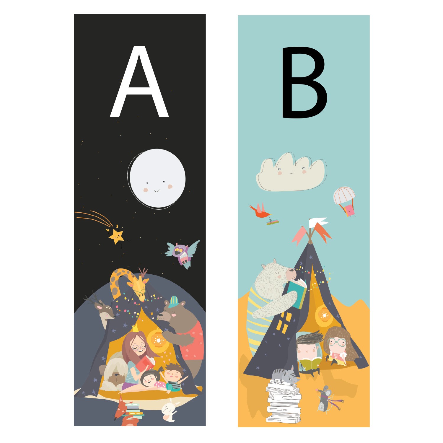 Picture Book Shelf Divider Starter Pack 200mm