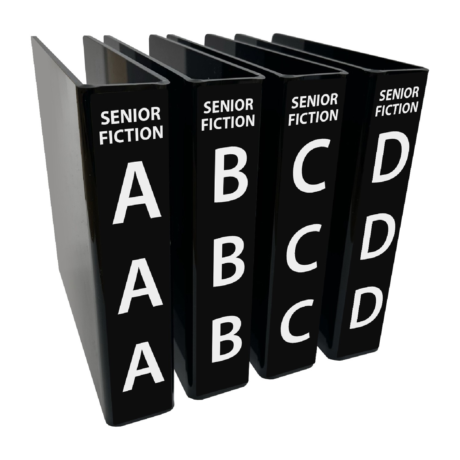Senior Fiction (Title) Slimline Divider Starter Pack 250mm x 250mm (Black)