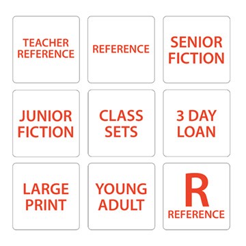 Class Sets Spine Labels (Red Text)