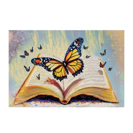 Butterfly Book Wall Graphic Mural