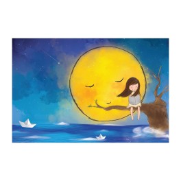 Moon Tree Custom Wall Graphic Mural (Small)