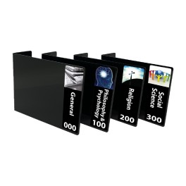 Senior Basic Non Fiction Acrylic Collection Divider Starter Pack (Black)