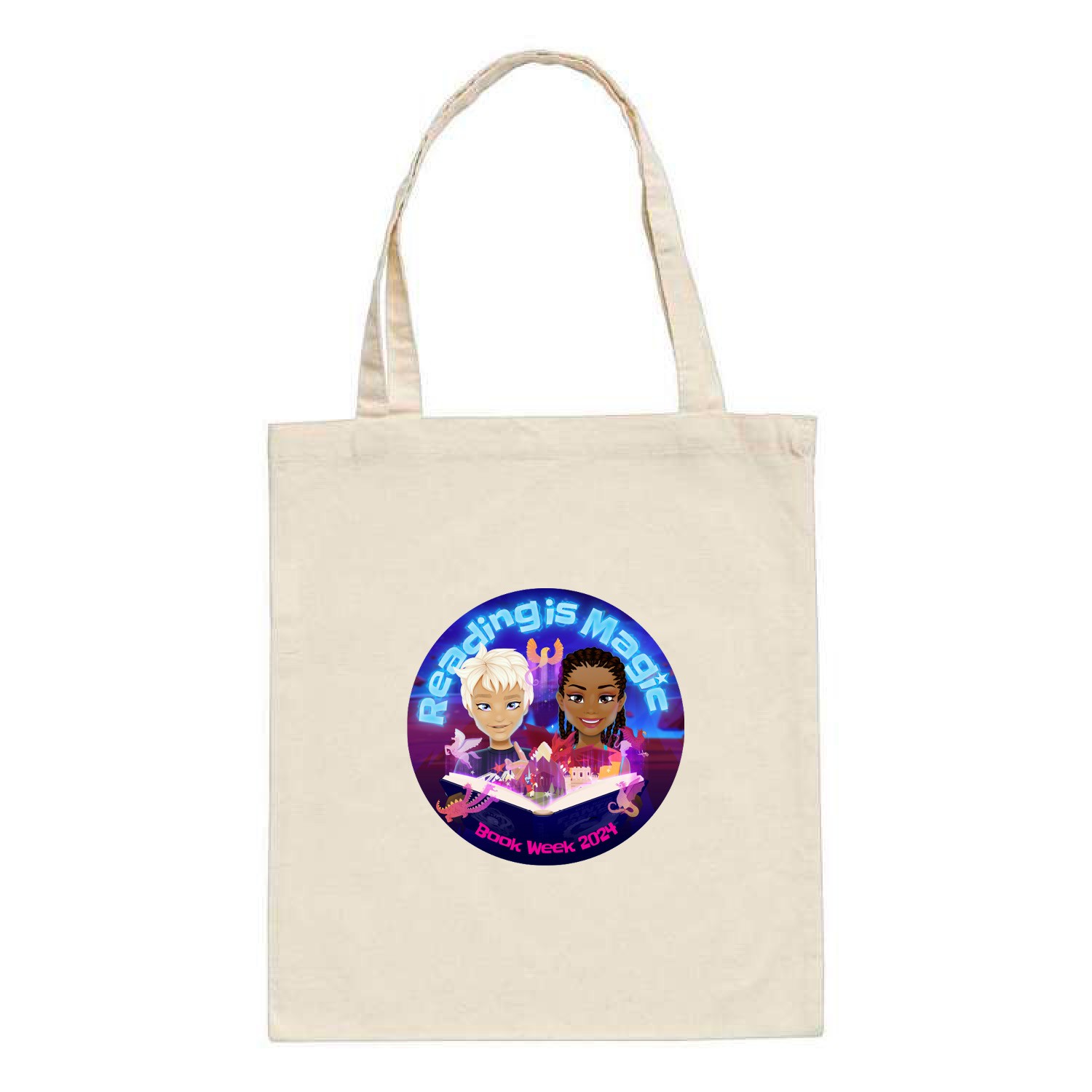 Reading is Magic Tote Bags Junior D1 (Graphic Circle)