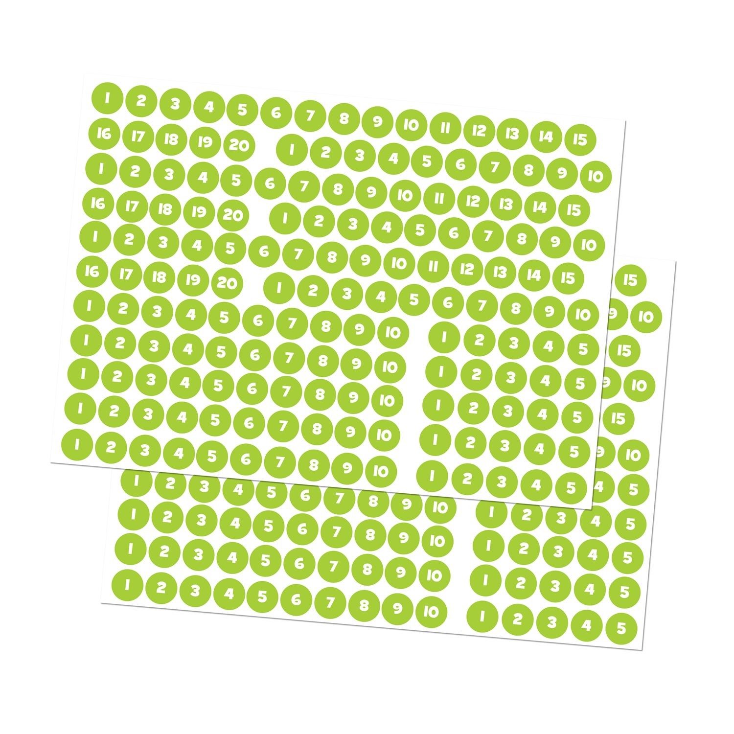 Numbered Spine Labels (Mixed) Series