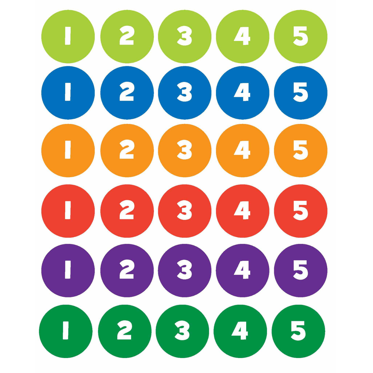 Numbered Spine Labels (Mixed) Series