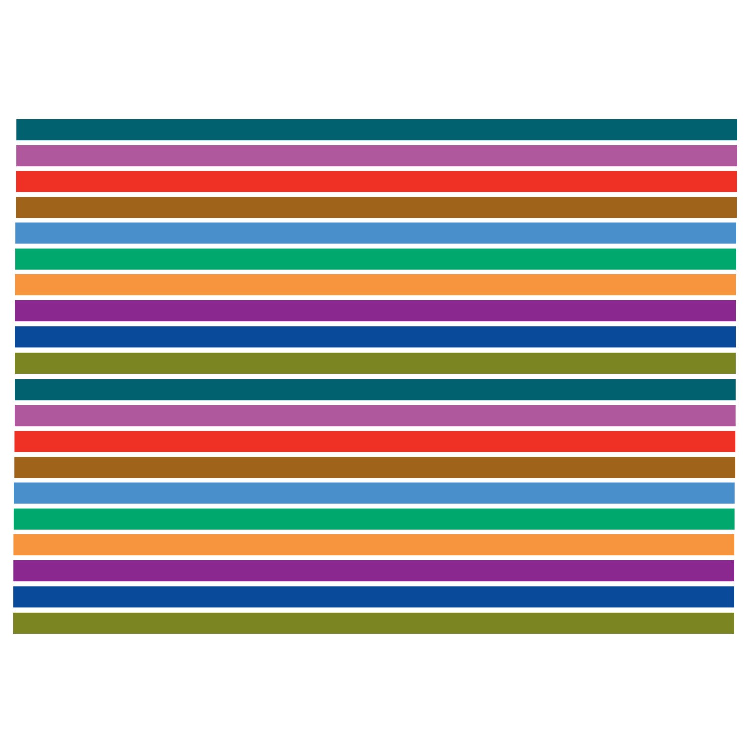 Colour Coded Shelf Label Strips 17mm