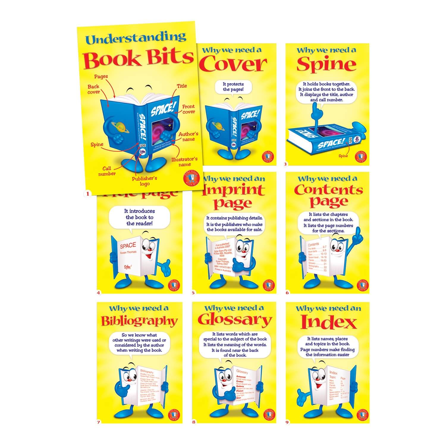 Book Bits Posters - A3