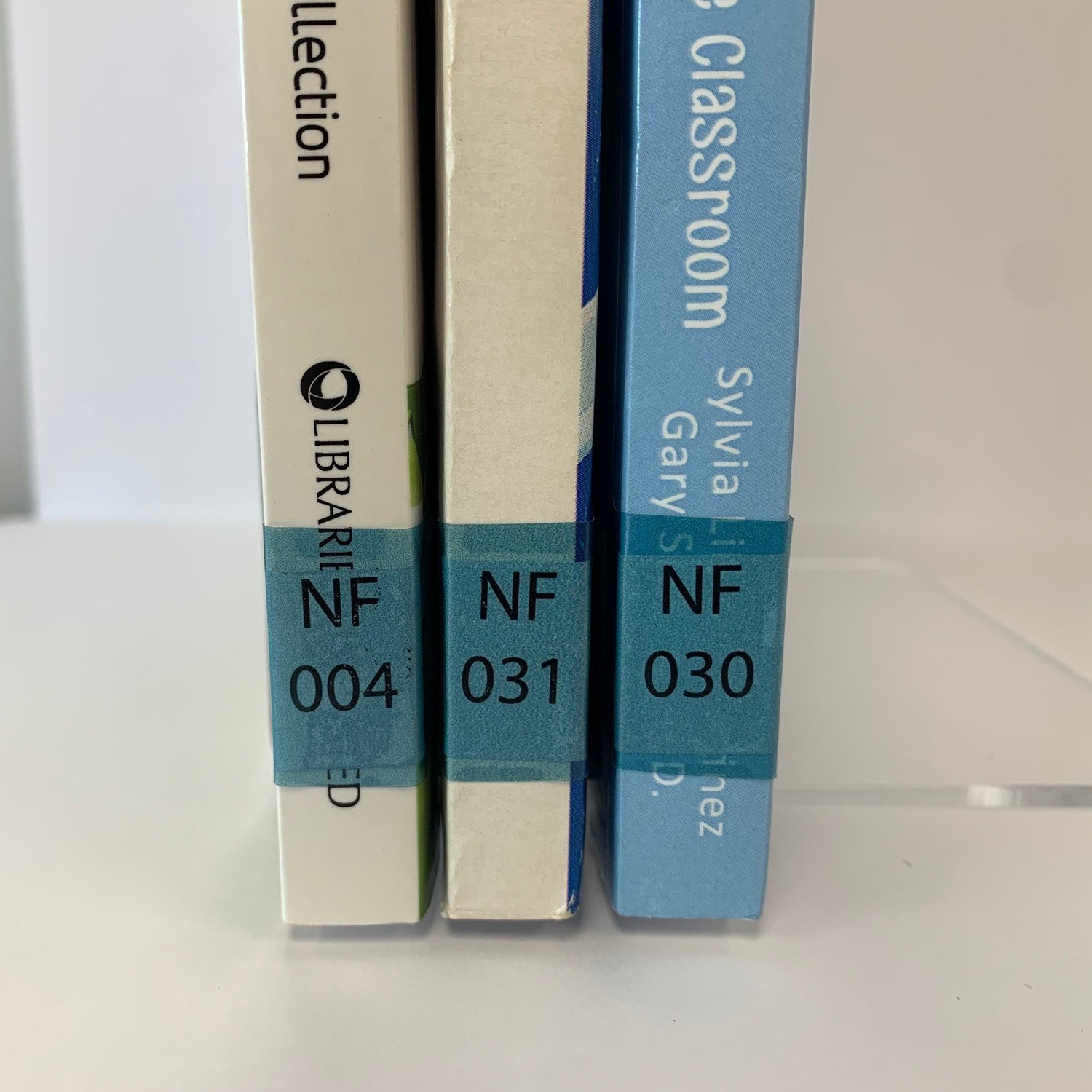 100 Tinted Teal Label Protectors