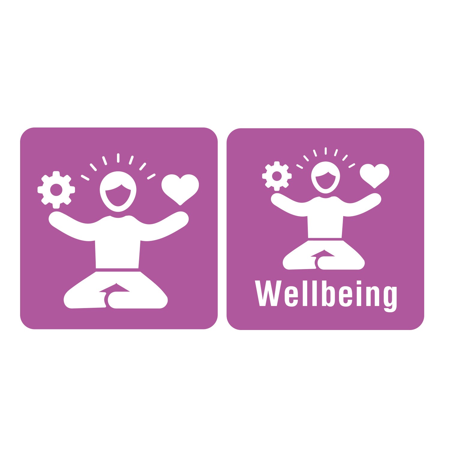 100 Icon Wellbeing Spine Labels