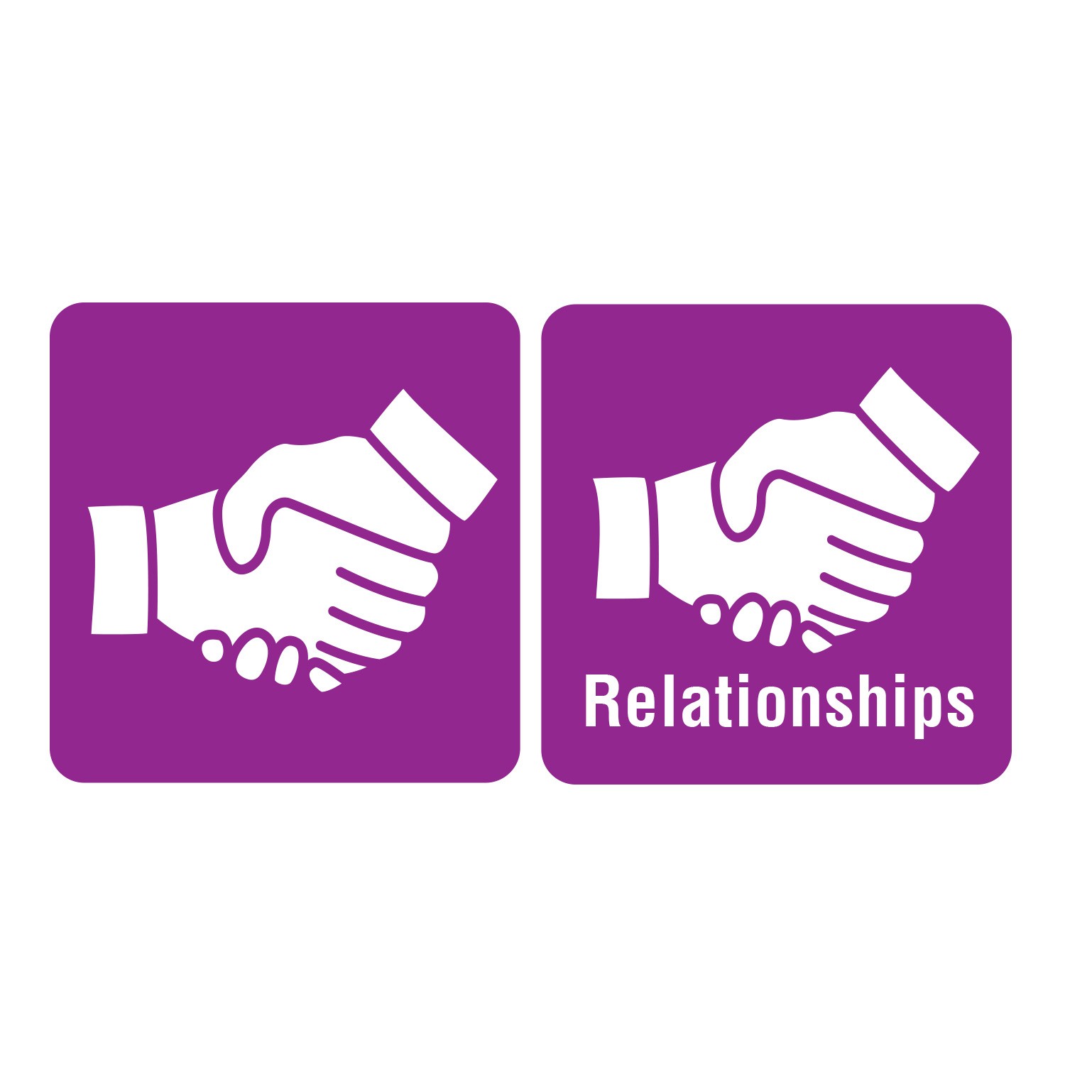 100 Icon Relationships Spine Labels