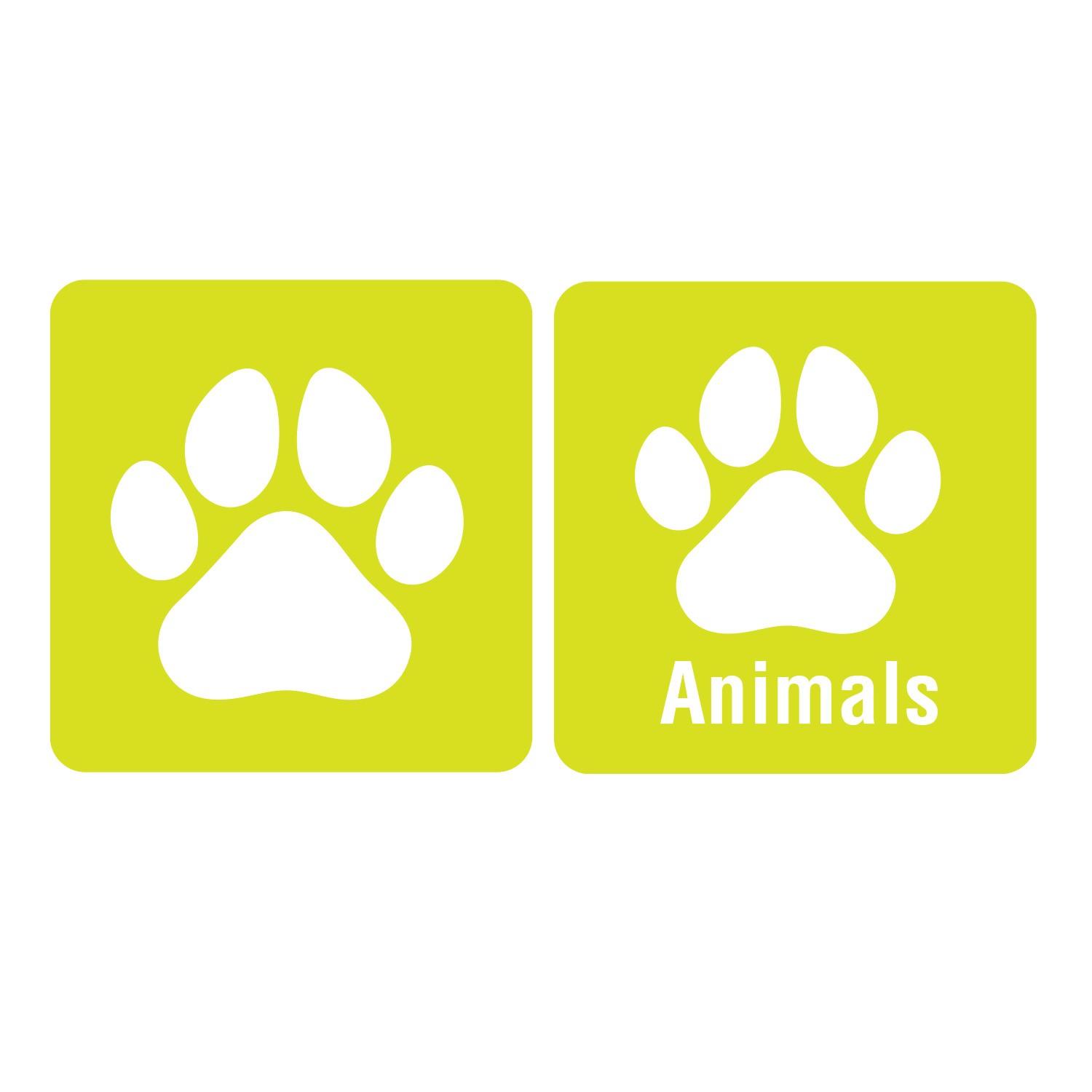 100 Icon Animals Spine Labels