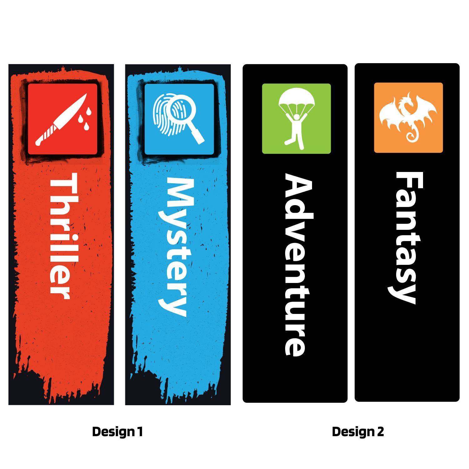 Icon Genre Acrylic Collection Divider Starter Pack (Black)