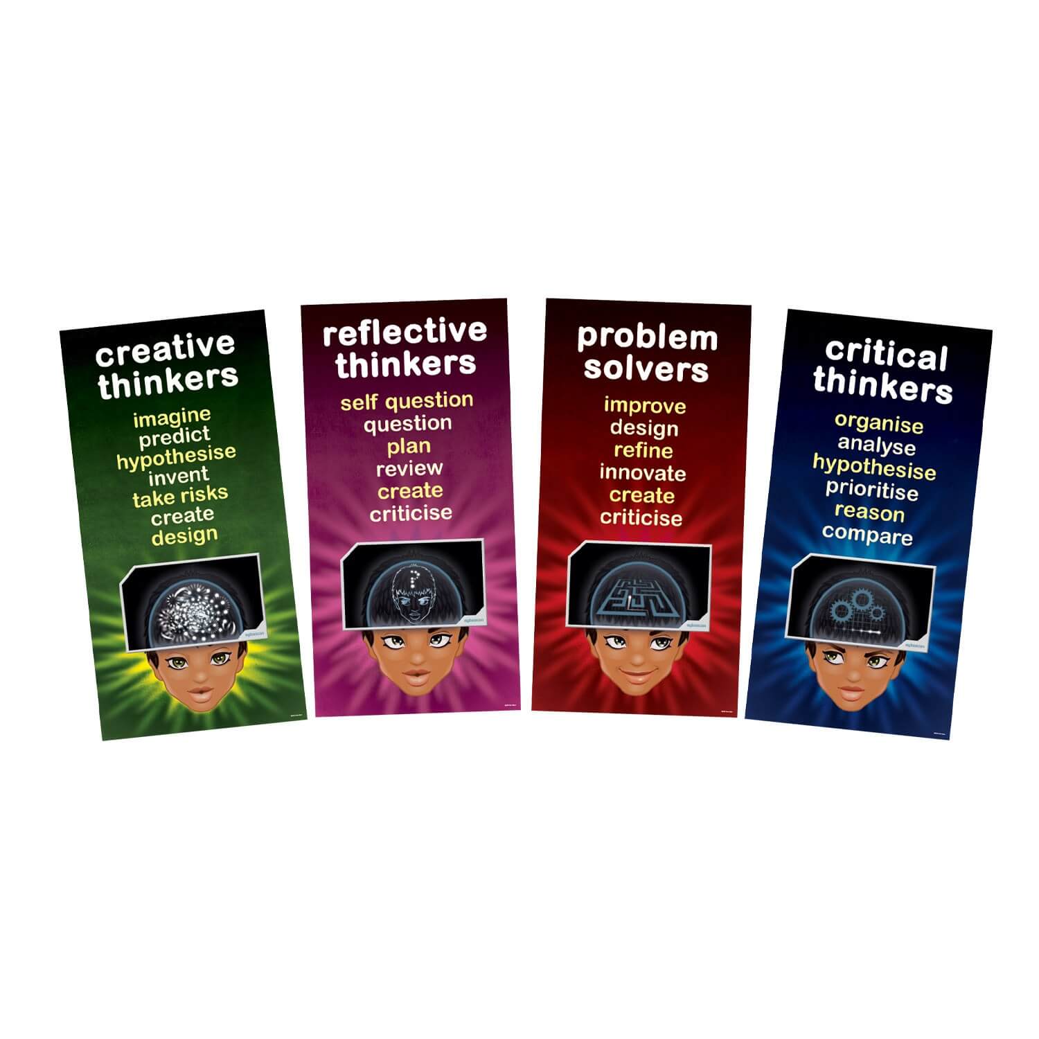 Characteristics of Thinkers Indoor Banners 720mm x 1440mm