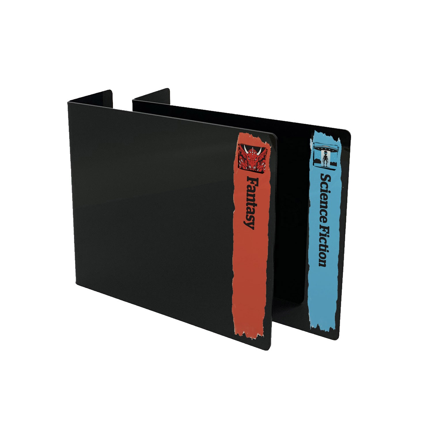 Mini Senior Genre Acrylic Collection Divider Starter Pack (double-sided) (Black)