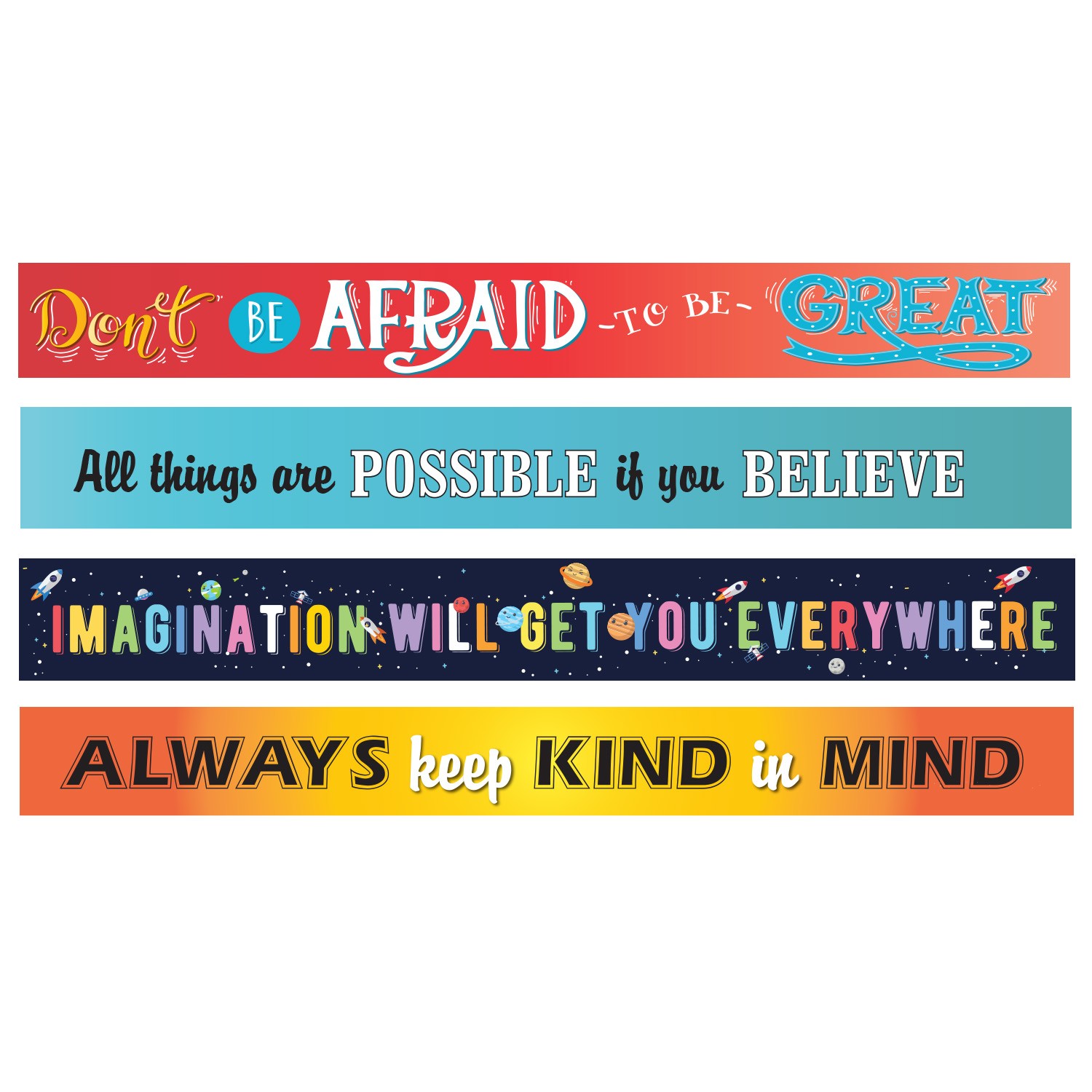 Book Spine Wall Graphic (Quote) Set 1