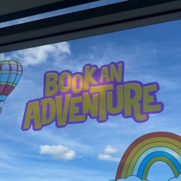 Book an Adventure Transparent Window Graphic (Title)