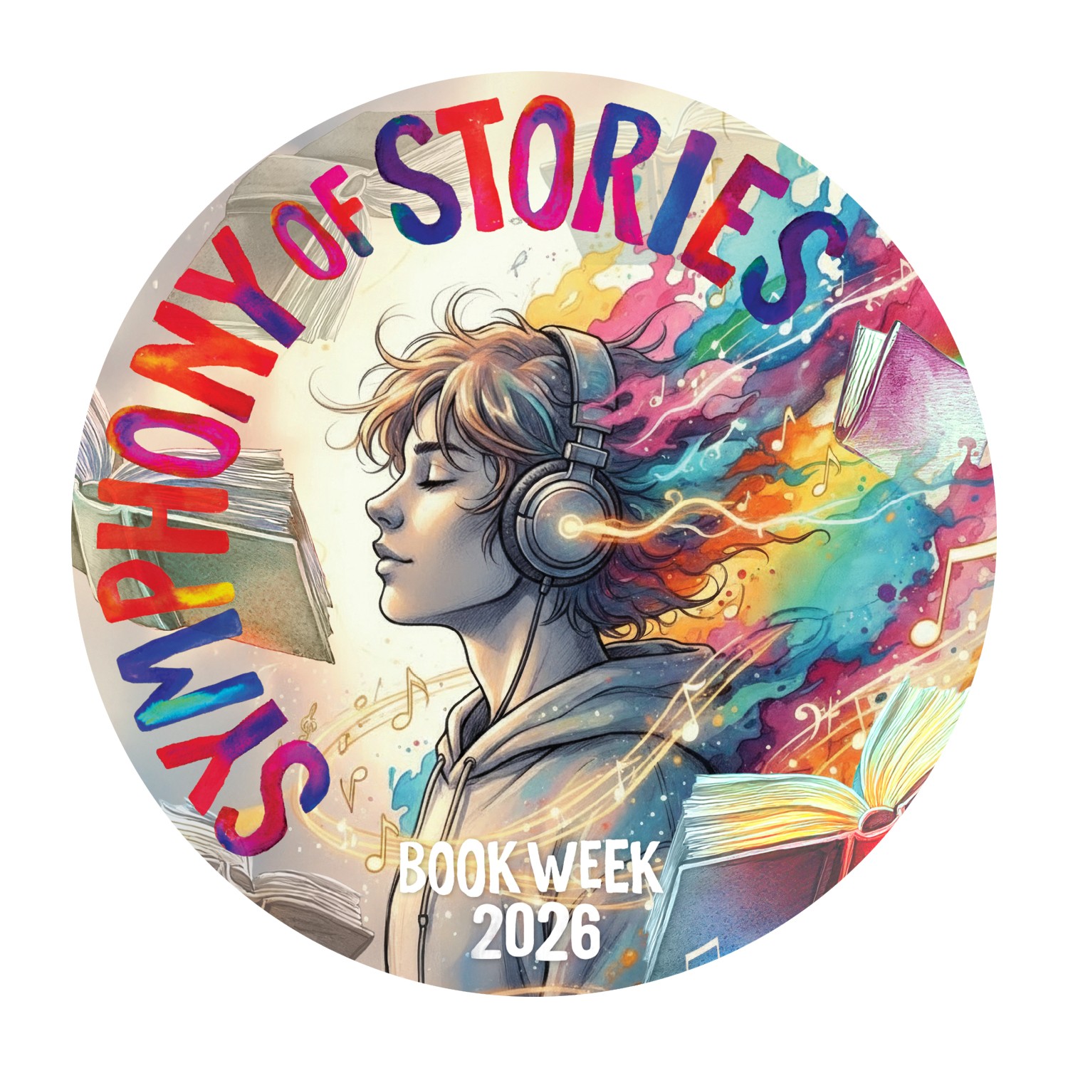 Book Week 2026 Wall Graphic Circle (Senior)