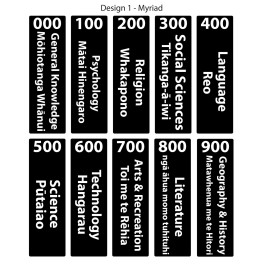 Basic Non Fiction Vinyl Signs Design 1 (Maori)