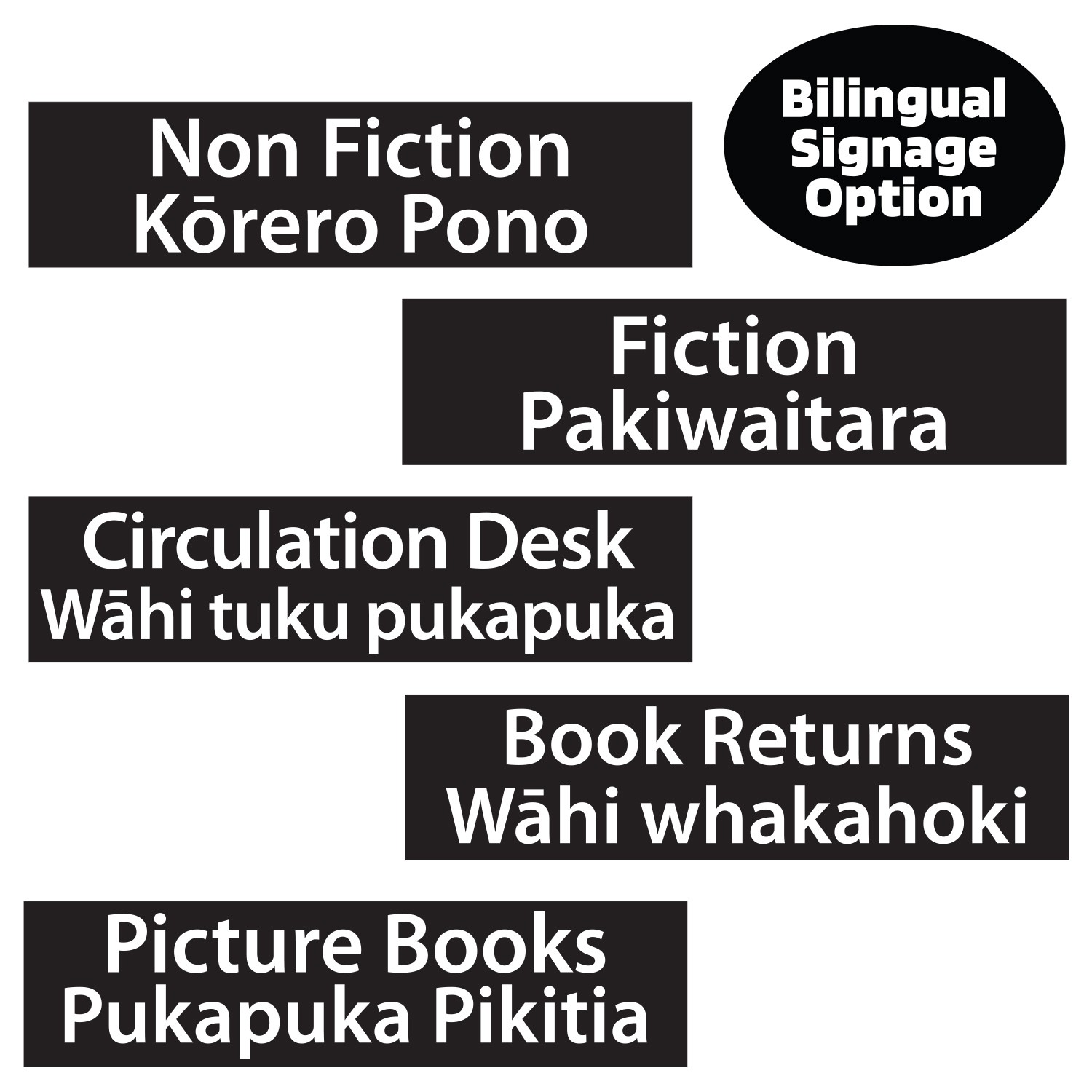 Perspex Location Fin Starter Pack (Maori)