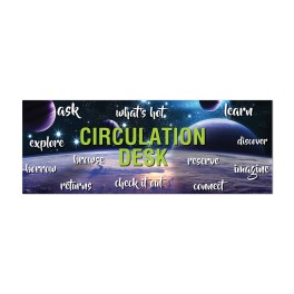 Circulation Desk Wall Graphic - Space Design