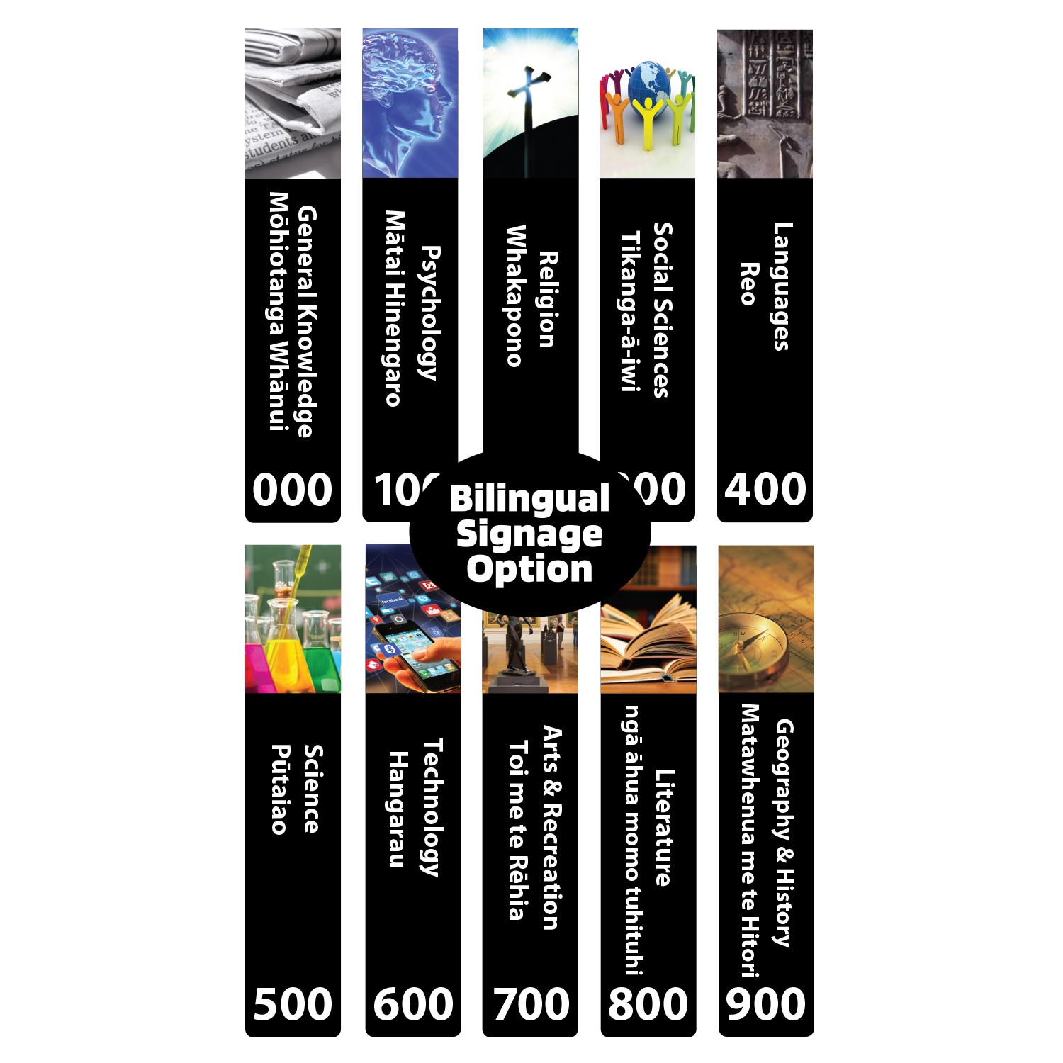 Senior Fiction and Non Fiction Slimline Starter Pack 250mm (Black) (Maori)