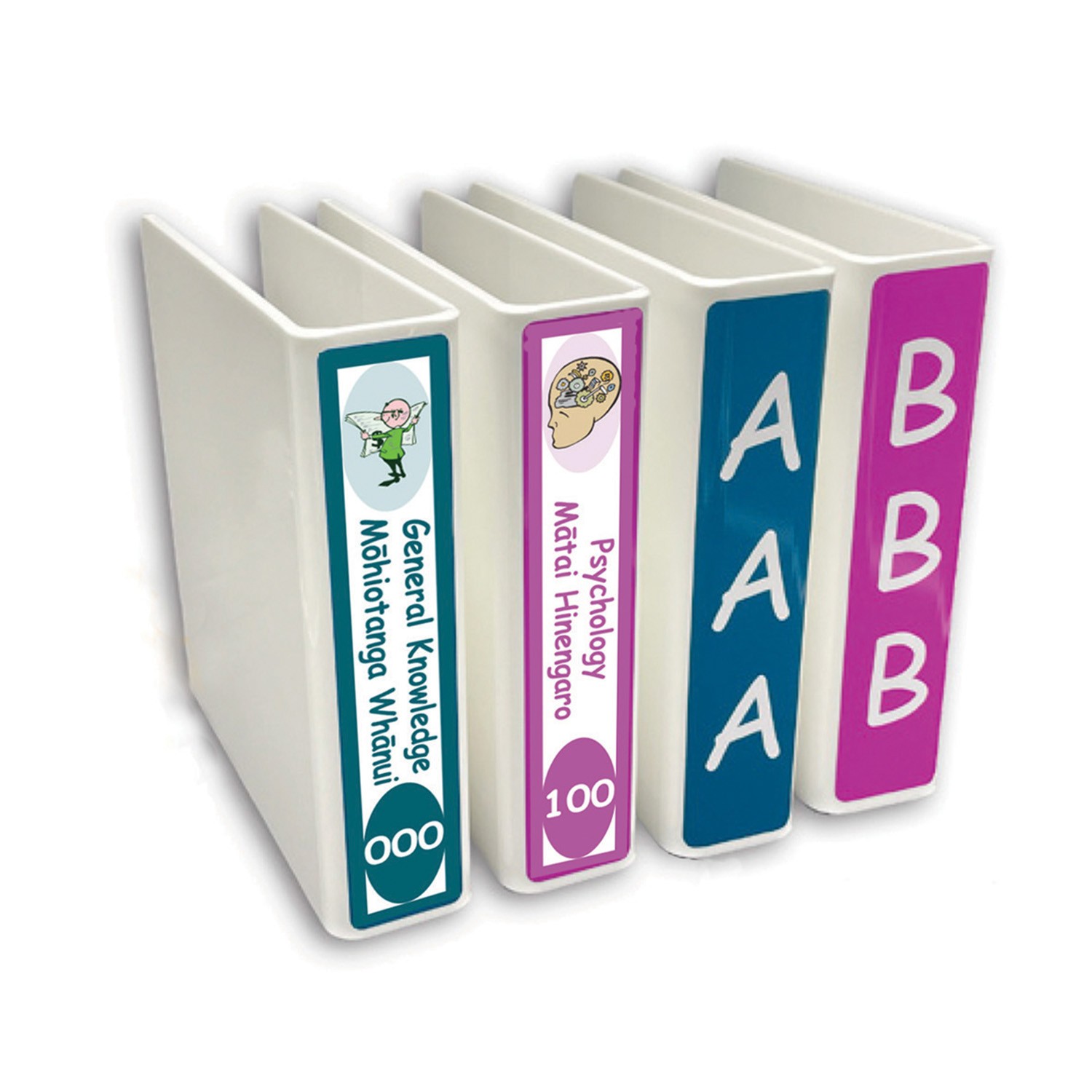 Fiction and Non Fiction Slimline Divider Starter Pack 200mm (Maori)