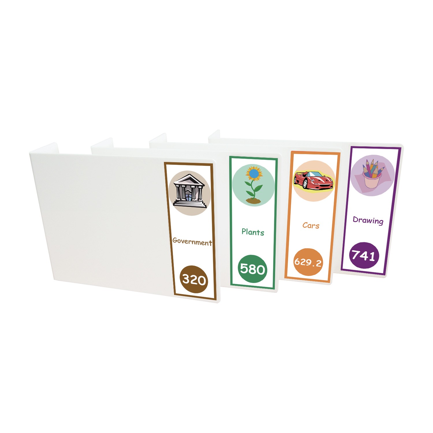 Expanded Non Fiction Acrylic Collection Divider Pack Set 2
