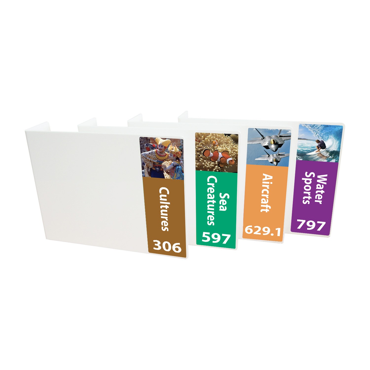 Senior Expanded Non Fiction Acrylic Collection Divider Pack Set 3 (double-sided)