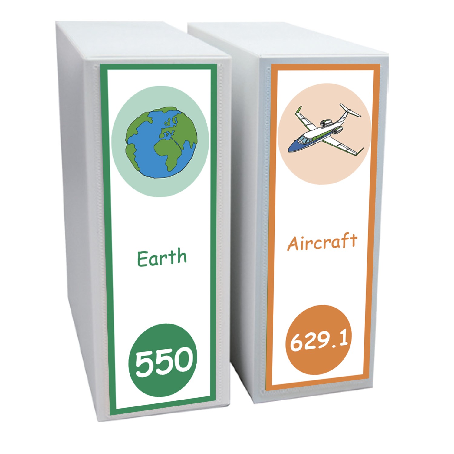 Expanded Non Fiction Shelf Divider Pack Set 3