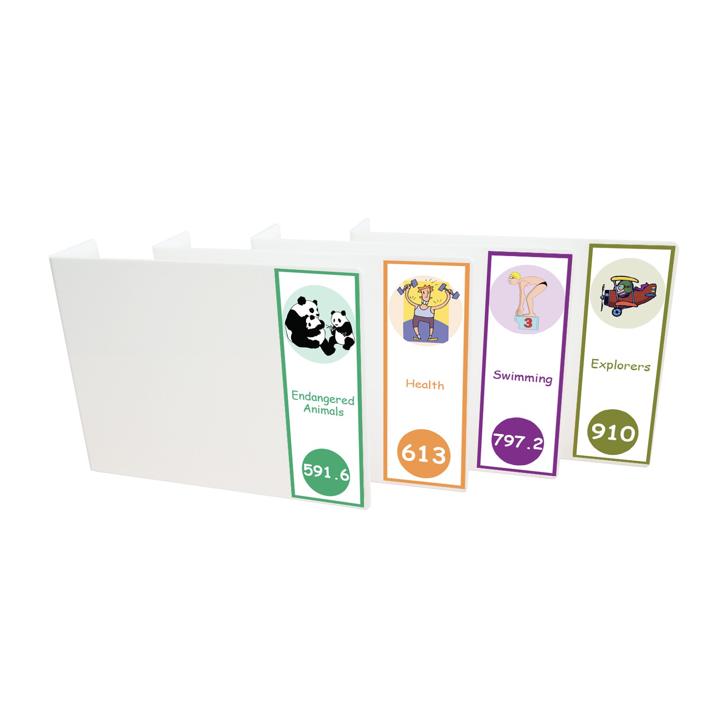 Expanded Non Fiction Acrylic Collection Divider Pack Set 4